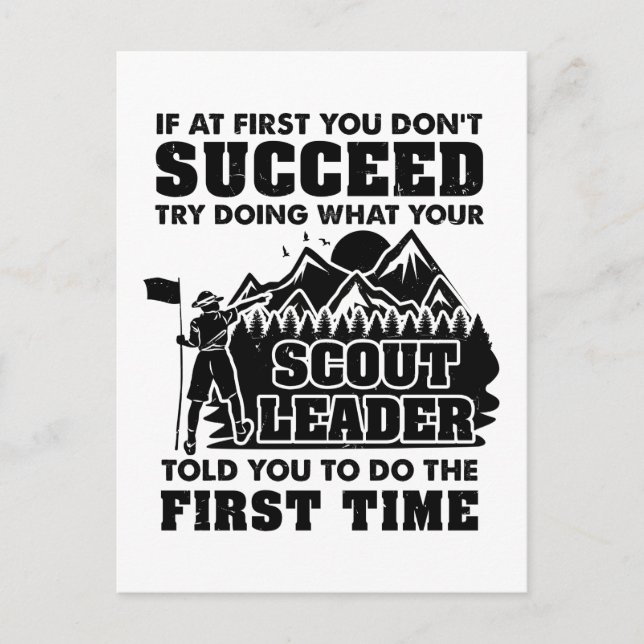 Pfadfinderführer Postkarte (Vorderseite)