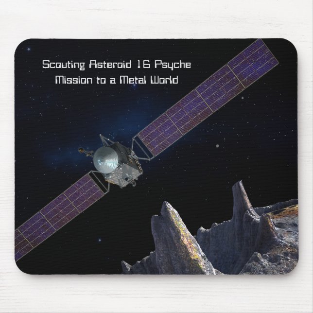 Pfadfindermission bei Asteroiden 16 Psyche Mousepad (Vorne)