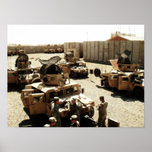 Pfadfinderzug-Auftragvorbereitungen Poster