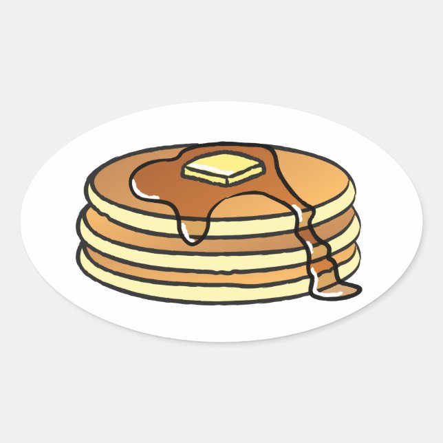 Pfannkuchen - Aufkleber (Vorderseite)