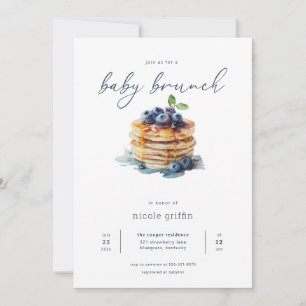Pfannkuchen Baby Brunch Baby Shower Einladung mode