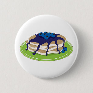 Pfannkuchen-Blaubeere Button