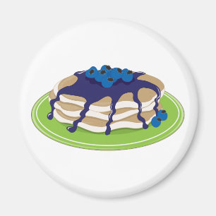 Pfannkuchen-Blaubeere Magnet