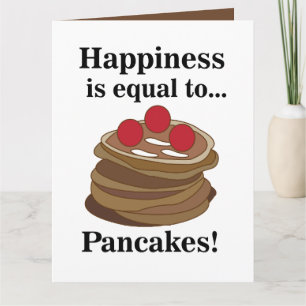Pfannkuchen Frühstücksgericht Karte