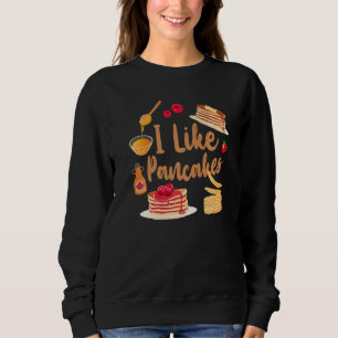 Pfannkuchen Kinder mag ich Pfannkuchen Sweatshirt