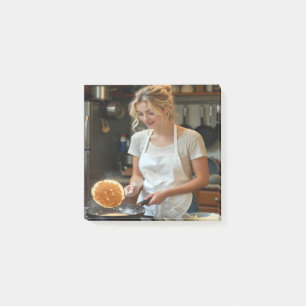 Pfannkuchen kochen Foto anpassen Post-it Klebezettel