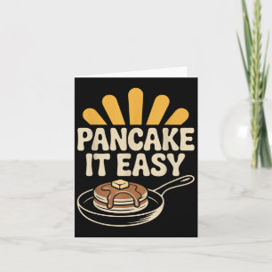 Pfannkuchen leicht lustig Frühstück Brunch Pfannku Karte