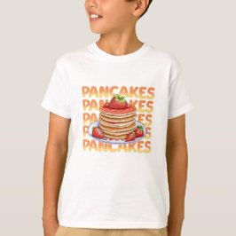 Pfannkuchen mit Erdbeeren überzogen T-Shirt