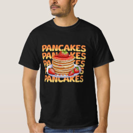 Pfannkuchen mit Erdbeeren überzogen T-Shirt