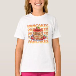 Pfannkuchen mit Erdbeeren überzogen T-Shirt
