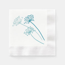 Pfannkuchen, Petersilie, aquamarine Papierserviett Serviette