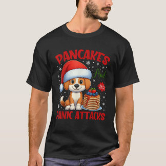 Pfannkuchen und Panikattacken Lustiger Hund Pfannk T-Shirt