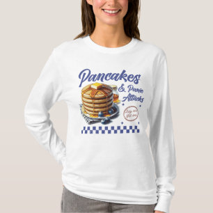 Pfannkuchen und Panikattacken Spaß für psychische T-Shirt