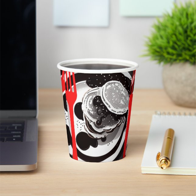 Pfannkuchen und Papierkörbe Pappbecher (InSitu)