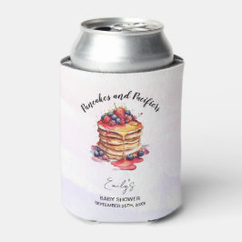Pfannkuchen und Schnuller Brunch Babydusche Dosenkühler
