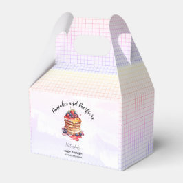 Pfannkuchen und Schnuller Brunch Babydusche Geschenkschachtel