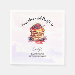 Pfannkuchen und Schnuller Brunch Babydusche Serviette
