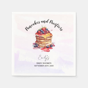 Pfannkuchen und Schnuller Brunch Babydusche Serviette
