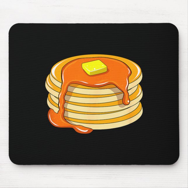 Pfannkuchen und Sirup  Mousepad (Vorne)