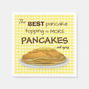 Pfannkuchen und Sirup-Quote Serviette