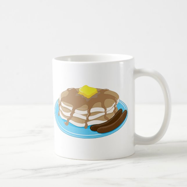 Pfannkuchen-Wurst Kaffeetasse (Rechts)
