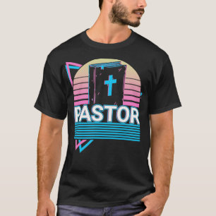 Pfarrer Christliche Kirchenprediger Retro-Geschenk T-Shirt