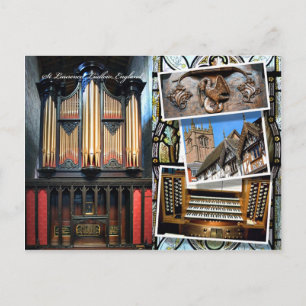 Pfarrkirche, Ludlow, Montage-Postkarte Postkarte