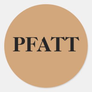 PFATT-, ursprüngliche Volkskunst-Trinkets und Runder Aufkleber