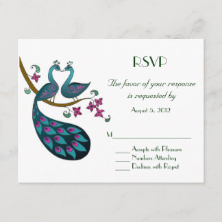 Pfau -1 UAWG RSVP Karte