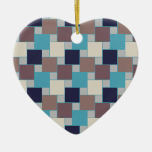 Pfau am Strand Keramik Ornament