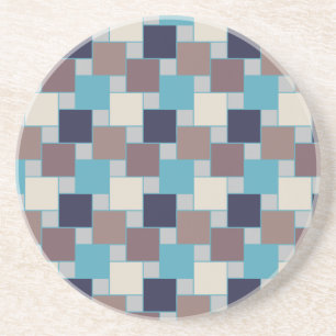 Pfau am Strand Sandstein Untersetzer