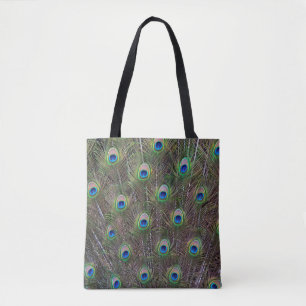 Pfau auf der gesamten Drucktasche Tasche