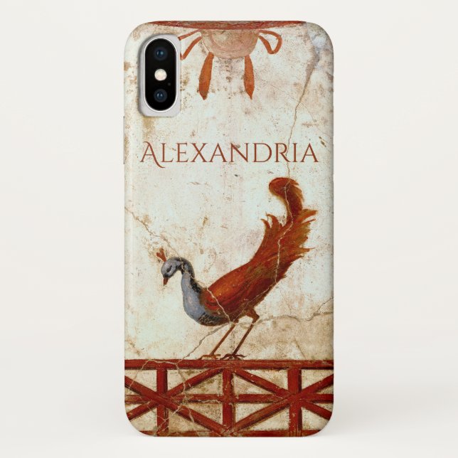 Pfau auf Fresco Antikes antikes Gemälde Case-Mate iPhone Hülle (Rückseite)