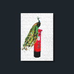 Pfau auf Postbox Leinwanddruck<br><div class="desc">Tiere & Natur</div>