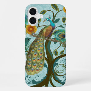 Pfau Baum Vogelkäfig Damast iTouch Case iPhone Hülle