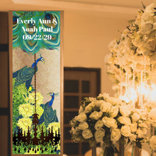 Pfau Brüllende Zwanziger Hochzeitsposter Poster