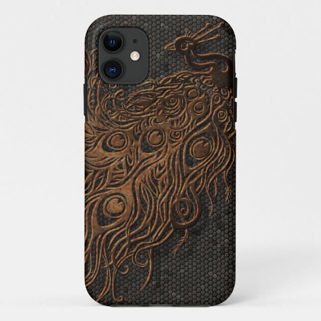 Pfau Case-Mate iPhone Hülle (Rückseite)