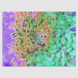 Pfau-Chrysantheme Seidenpapier