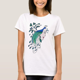 Pfau-Dämmerungs-T-Shirt T-Shirt