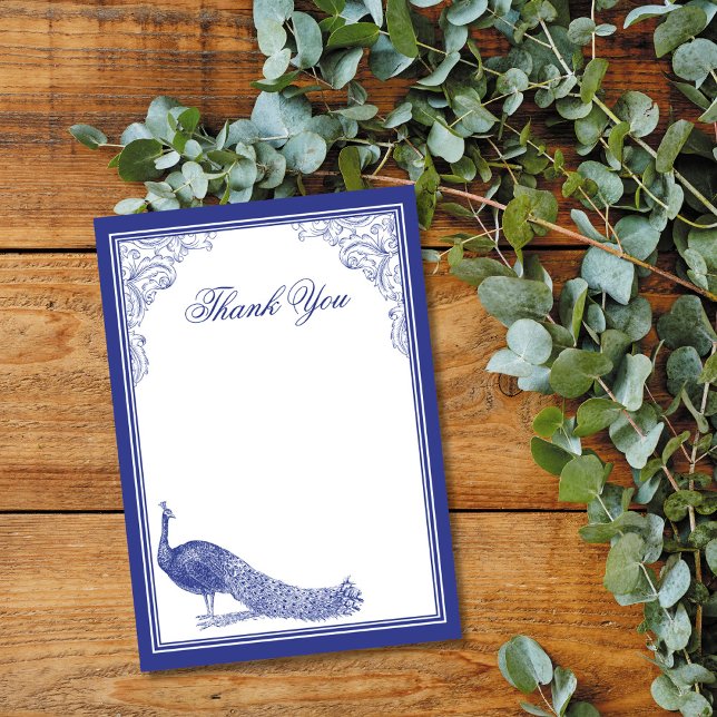 Pfau Dankeschön Karte (Von Creator hochgeladen)