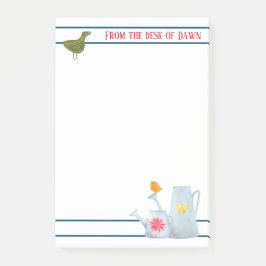 Pfau, Ente und Küken Post-it Klebezettel