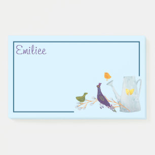 Pfau, Ente und Küken Post-it Klebezettel