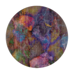 Pfau-Erzchalcopyrite-Marmor Schneidebrett