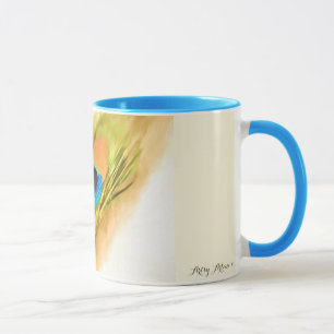 "Pfau-Feder-" kundenspezifische Tasse LK