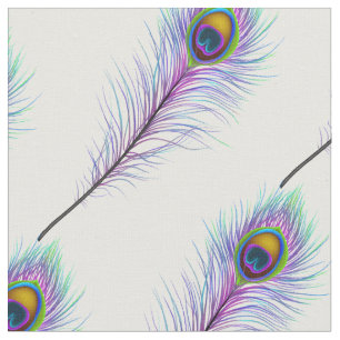 Pfau-Feder-Muster-Gewebe Stoff