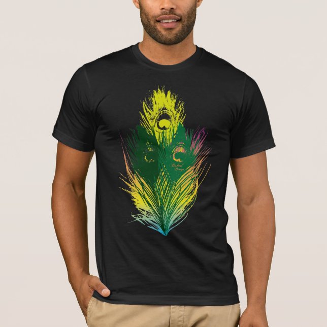 Pfau-Feder T-Shirt (Vorderseite)