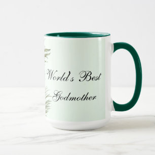 Pfau-Feder-Tasse - die beste Patin der Welt Tasse