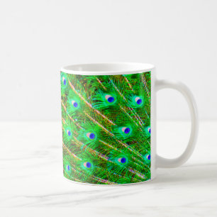 Pfau-Federn Kaffeetasse
