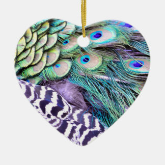 Pfau-Federn Keramikornament