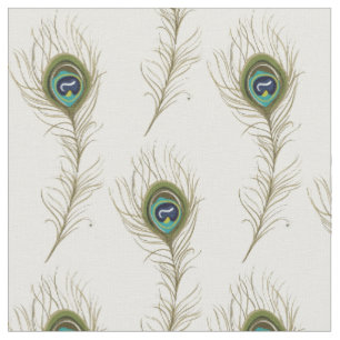Pfau-Federn Stoff